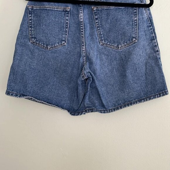 Women's Wrangler Denim Jean Classic Shorts Blue Sz 10 Backyard BBQ Casual Farmer - Picture 7 of 7